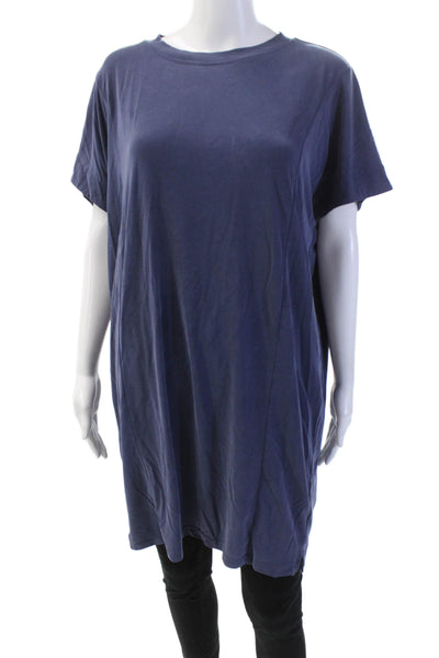 Madewell Womens Short Sleeve Relaxed Fit Longline T Shirt Blue Size M