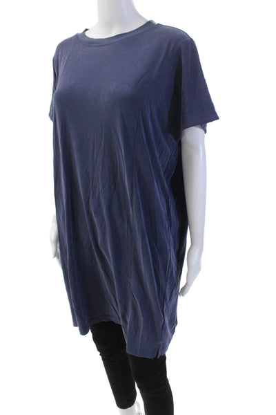 Madewell Womens Short Sleeve Relaxed Fit Longline T Shirt Blue Size M