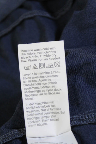 Madewell Womens Short Sleeve Relaxed Fit Longline T Shirt Blue Size M