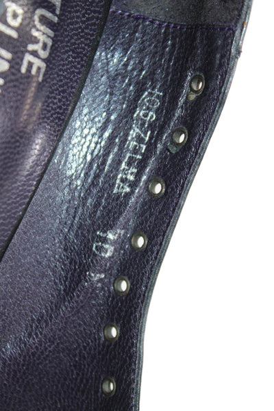 Donald J Pliner Womens Suede Grommet Detail Open Toe Heels Black Size 10
