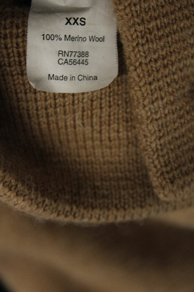 J Crew Womens Merino Wool Double Breasted Cardigan Beige Size XXS