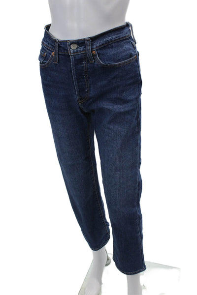 Levis Women's High Waist Medium Wash Straight Leg Wedgie Jeans Pants Size 27