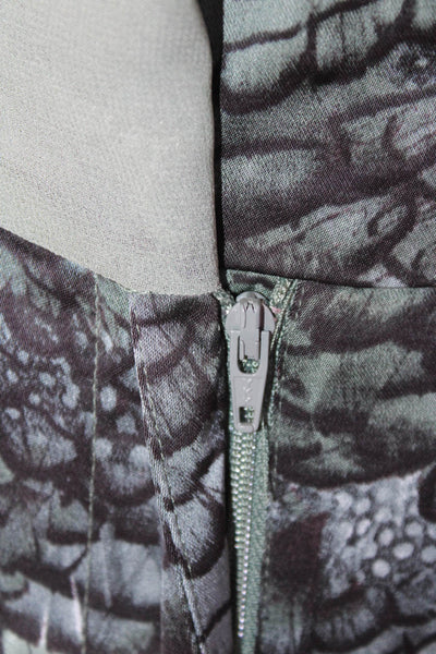 Scotch & Soda Womens V Neck Tie Waist Wide Leg Jumpsuit Green Size 34