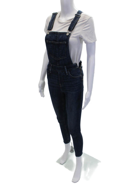 Levi's Womens Cotton Square Neck Sleeveless Skinny Denim Jumpsuit Blue Size 23