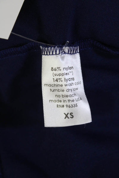 Susana Monaco Womens Long Sleeve One Shoulder Top Blue Size XS