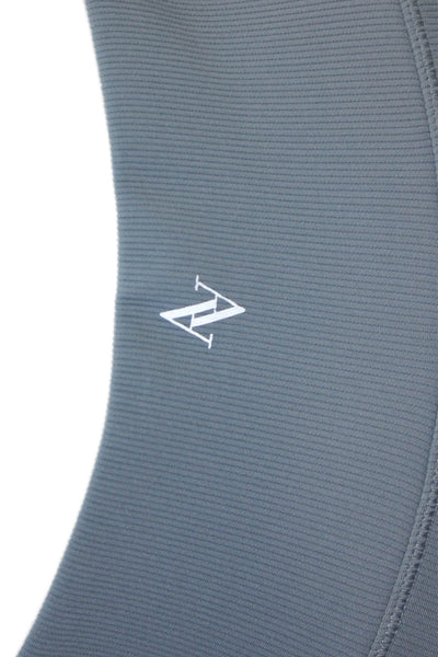All Access Womens Ribbed High Waisted Athletic Leggings Light Blue Size XS