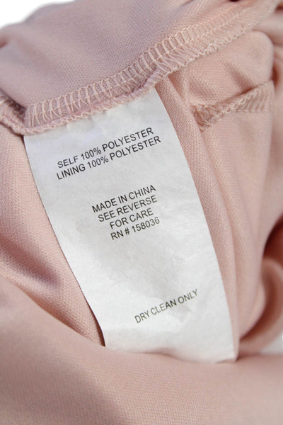 Birdy Grey Womens Pleated Detail Sheer Panel Empire Waist Dress Pink Size S