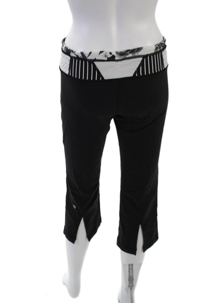 Lululemon Women's Midrise Fitted Cropped Slit Legging Set Black Size 8