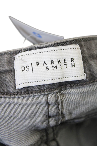 Parker Smith Womens Zip Button Skinny Leg Jeans Charcoal Size EUR 27