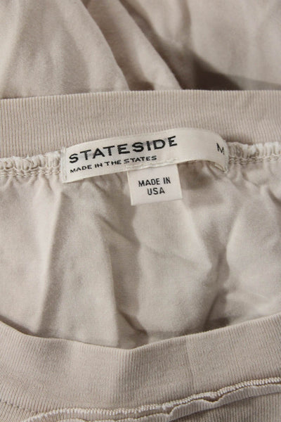 Stateside Women's Long Sleeves Round Neck Pullover Sweatshirt Blush Size M