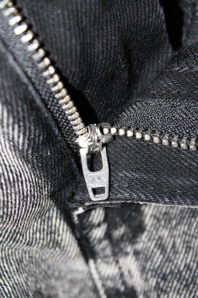 Blank NYC Womens High Rise Belt Cuff Mini Denim Shorts Faded Black Size 24