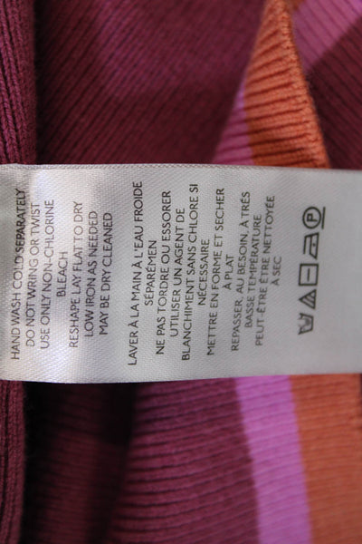 FP Beach Womens Sleeveless V Neck Keyhole Ribbed Mini Dress Pink Size Medium