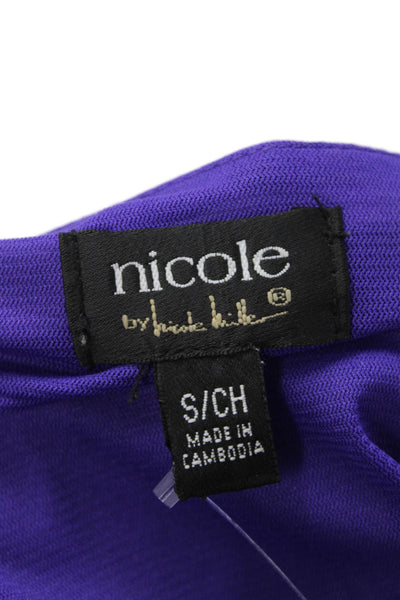 Nicole by Nicole Miller Womens Sleeveless Boat Neck Dress Multicolor Size S
