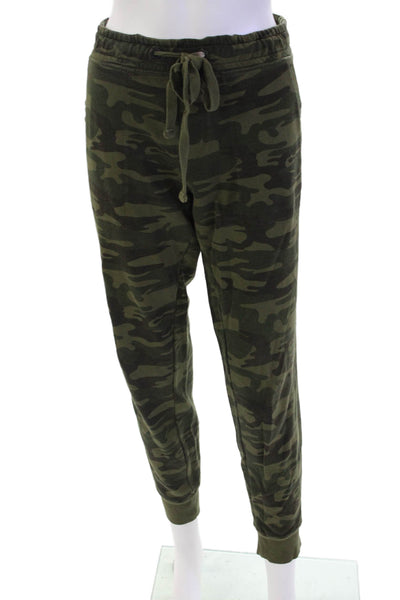 Sanctuary Womens Mid Rise Drawstring Camouflage Jogger Pants Green Size Medium