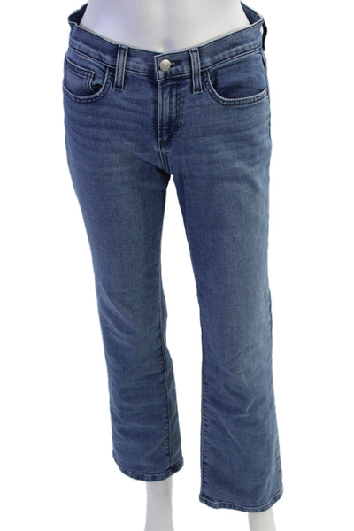 Joes Womens Mid Rise Straight Leg Light Wash Hae Jeans Blue Cotton Size 27