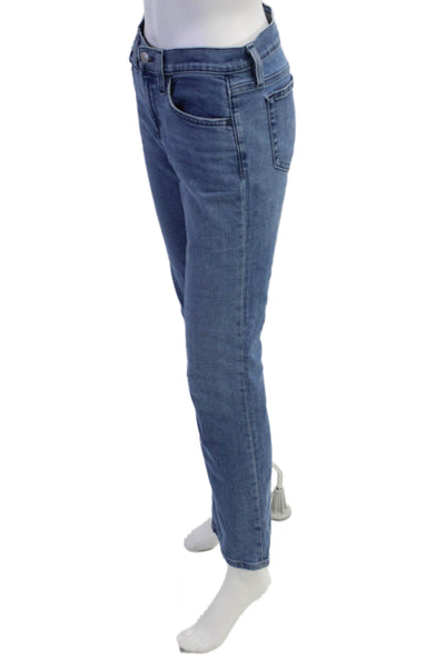Joes Womens Mid Rise Straight Leg Light Wash Hae Jeans Blue Cotton Size 27