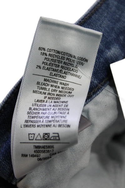 Joes Womens Mid Rise Straight Leg Light Wash Hae Jeans Blue Cotton Size 27