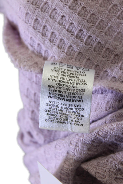 Chaser Womens Long Sleeves V Neck Pullover Sweater Lavender Purple Size Small