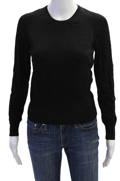 Strenesse Gabriele Strehle Womens Long Sleeves Crew Neck Sweater Black Size 4