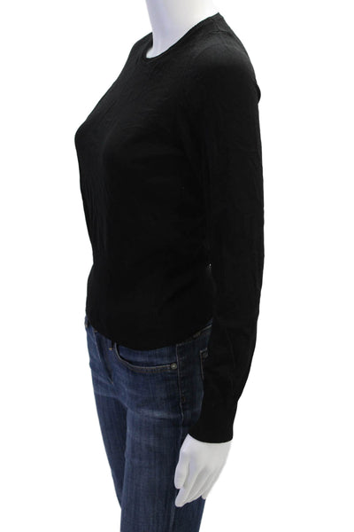 Strenesse Gabriele Strehle Womens Long Sleeves Crew Neck Sweater Black Size 4