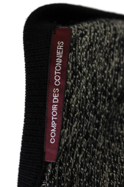 Comptoir Des Cotonniers Womens Button Down Cardigan Sweater Black Wool Size Smal