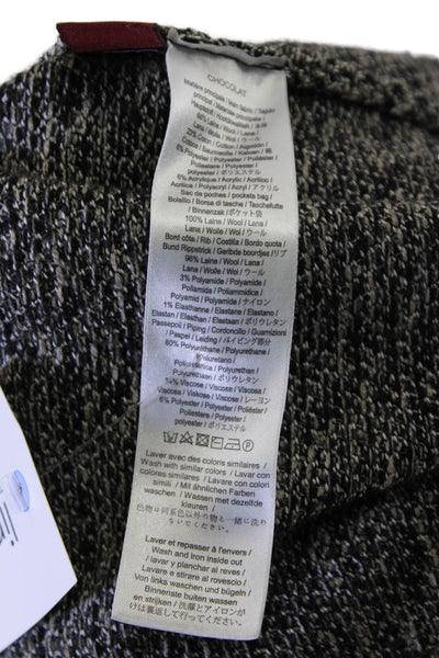 Comptoir Des Cotonniers Womens Button Down Cardigan Sweater Black Wool Size Smal