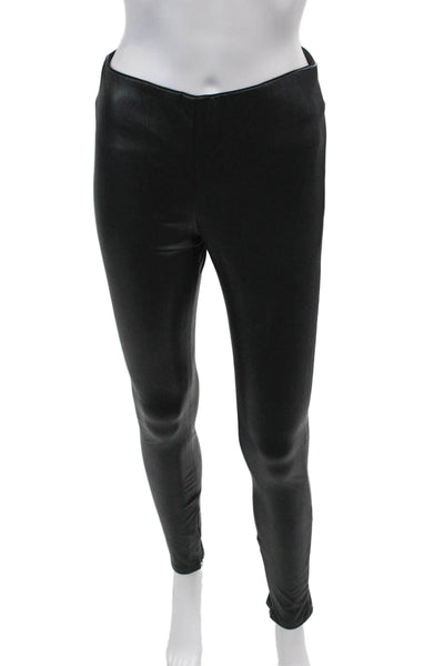 Velvet by Graham & Spencer Womens Vegan Leather Skinny Pants Black Size S