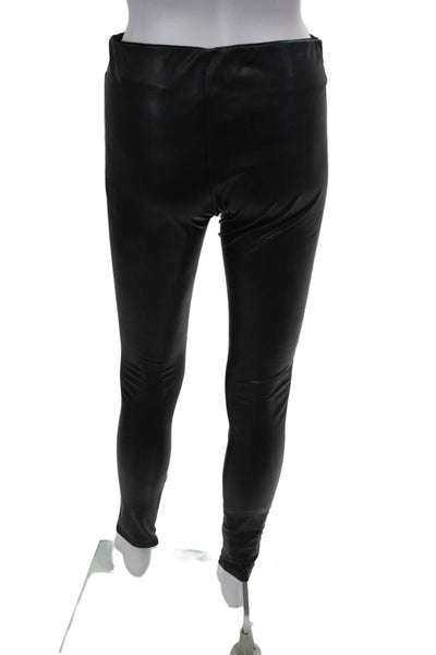 Velvet by Graham & Spencer Womens Vegan Leather Skinny Pants Black Size S