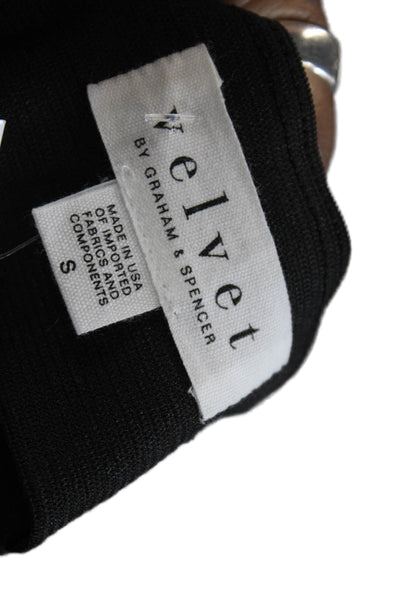 Velvet by Graham & Spencer Womens Vegan Leather Skinny Pants Black Size S
