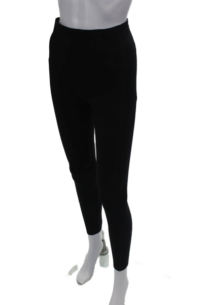 SPANX® Womens High Rise Pull On Pants Leggings Solid Black Size Small