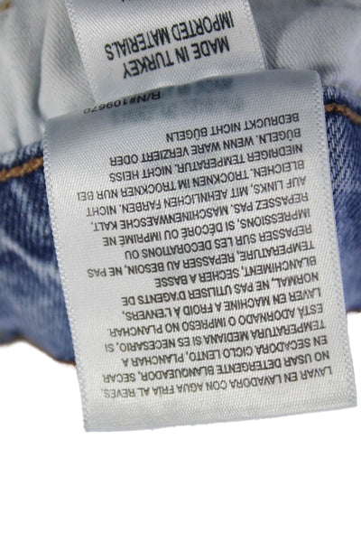 Citizens of Humanity Womens Distressed Denim High-Rise Skinny Jeans Blue Size 25