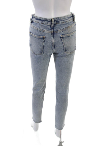 Ba&Sh Womens Cotton Denim Five Pocket Mid-Rise Skinny Jeans Blue Size 6
