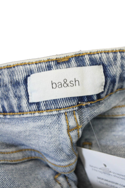 Ba&Sh Womens Cotton Denim Five Pocket Mid-Rise Skinny Jeans Blue Size 6