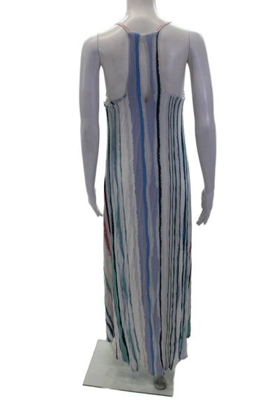 Nicole Miller Women's Spaghetti Straps Hi-Lo Hem Midi Dress Multicolor Size M