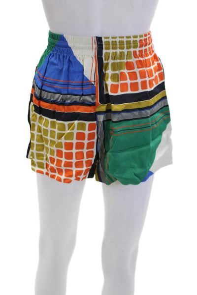 Song Of Style Women's Elastic Waist Pocket Multicolor Casual Shorts Size XS