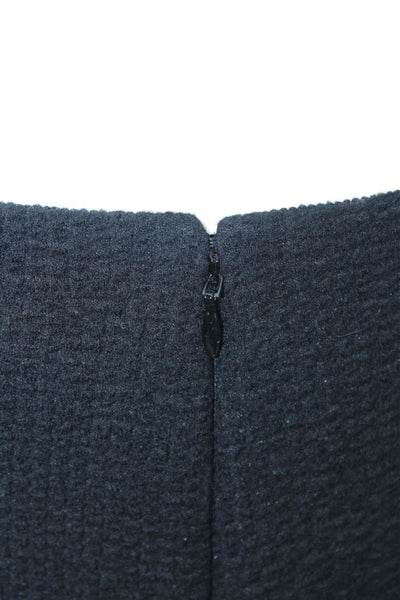 Carven Womens Zip Up Mini A Line Skirt Black Wool Blend Size EUR 38