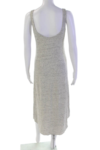 Calypso Womens Textured Sleeveless Scoop Neck Knit Casual Dress Gray Size XS