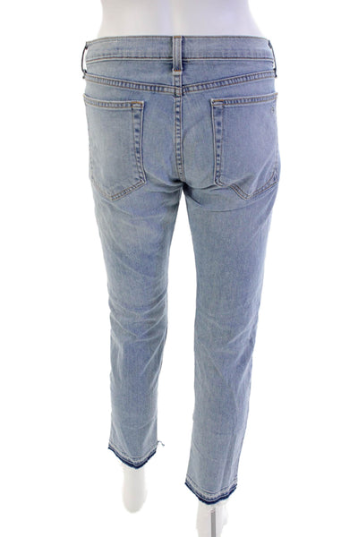Rag & Bone Jean Womens Cotton Distressed Low-Rise Skinny Jeans Blue Size 27