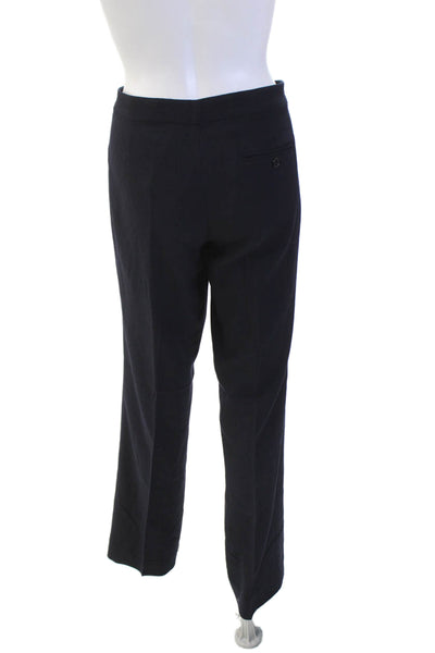 Ralph Lauren Black Label Womens Textured Pleated Lined Zip Button Dress Pants Na
