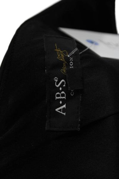A.B.S Collection Womens Silk One Shoulder Sleeveless Jumpsuit Black Size 6