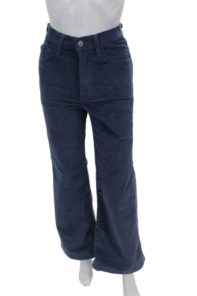 Levi Strauss & Co Womens Cotton Ribcage Bell Zippered Pants Blue Size 24