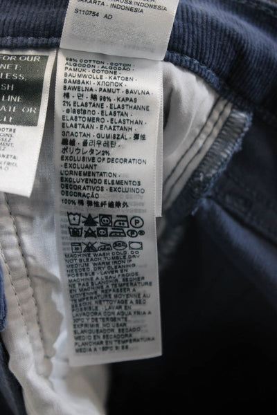 Levi Strauss & Co Womens Cotton Ribcage Bell Zippered Pants Blue Size 24