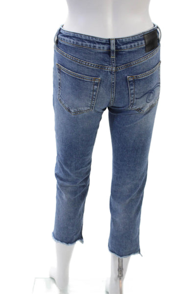 R13 Women's Five Pocket Medium Wash Straight Leg Ankle Denim Pants Size 24