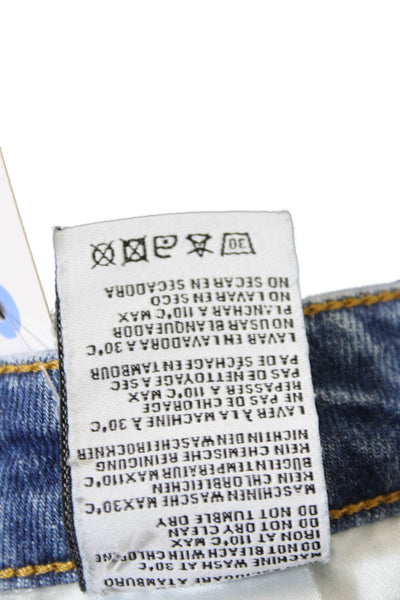 R13 Women's Five Pocket Medium Wash Straight Leg Ankle Denim Pants Size 24