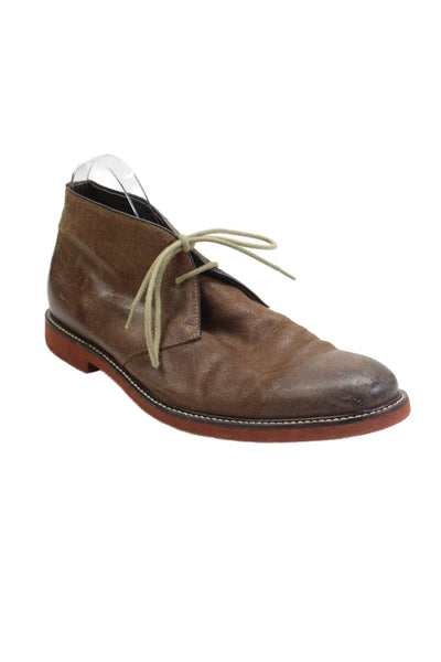 Gordon Rush Mens Lace Up Round Toe Oxfords Brown Leather Size 10.5