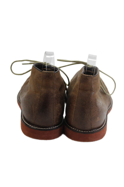 Gordon Rush Mens Lace Up Round Toe Oxfords Brown Leather Size 10.5