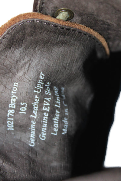 Gordon Rush Mens Lace Up Round Toe Oxfords Brown Leather Size 10.5