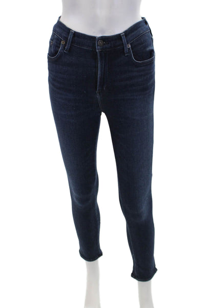 Citizens of Humanity Womens Cotton Blend Five Pocket Skinny Jeans Navy Size 25