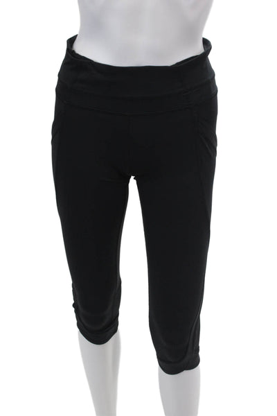 Lululemon Women's Midrise Fitted Athletic Workout  Cropped Legging Black Size 6