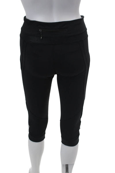 Lululemon Women's Midrise Fitted Athletic Workout  Cropped Legging Black Size 6